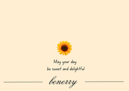 Sunflower Thank You Card