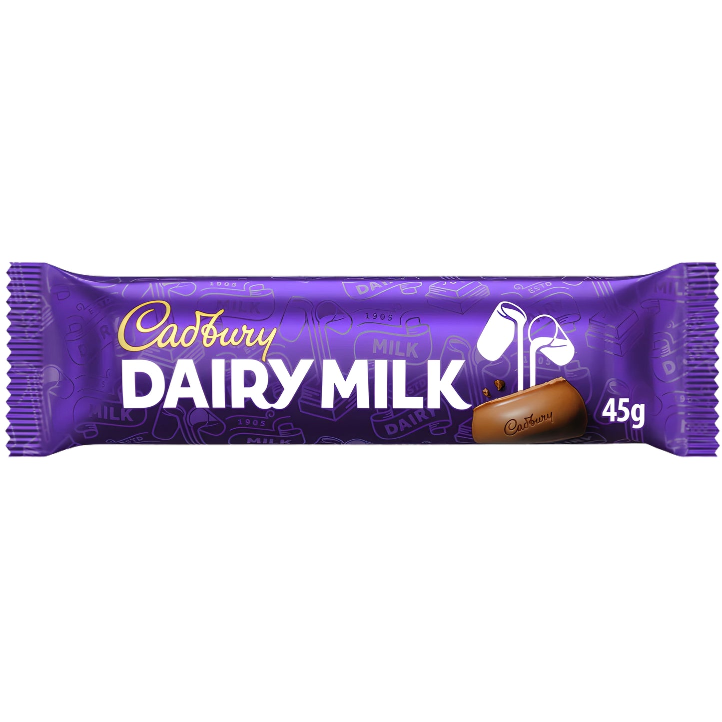 Cadbury Dairy Milk Chocolate Bar, 45g