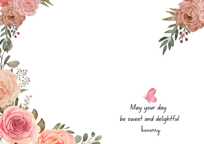 Floral Thank You Card