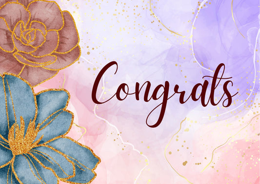 Congrats Floral Card