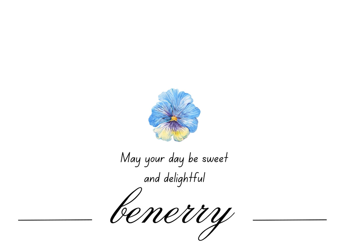 Floral Birthday Card Back