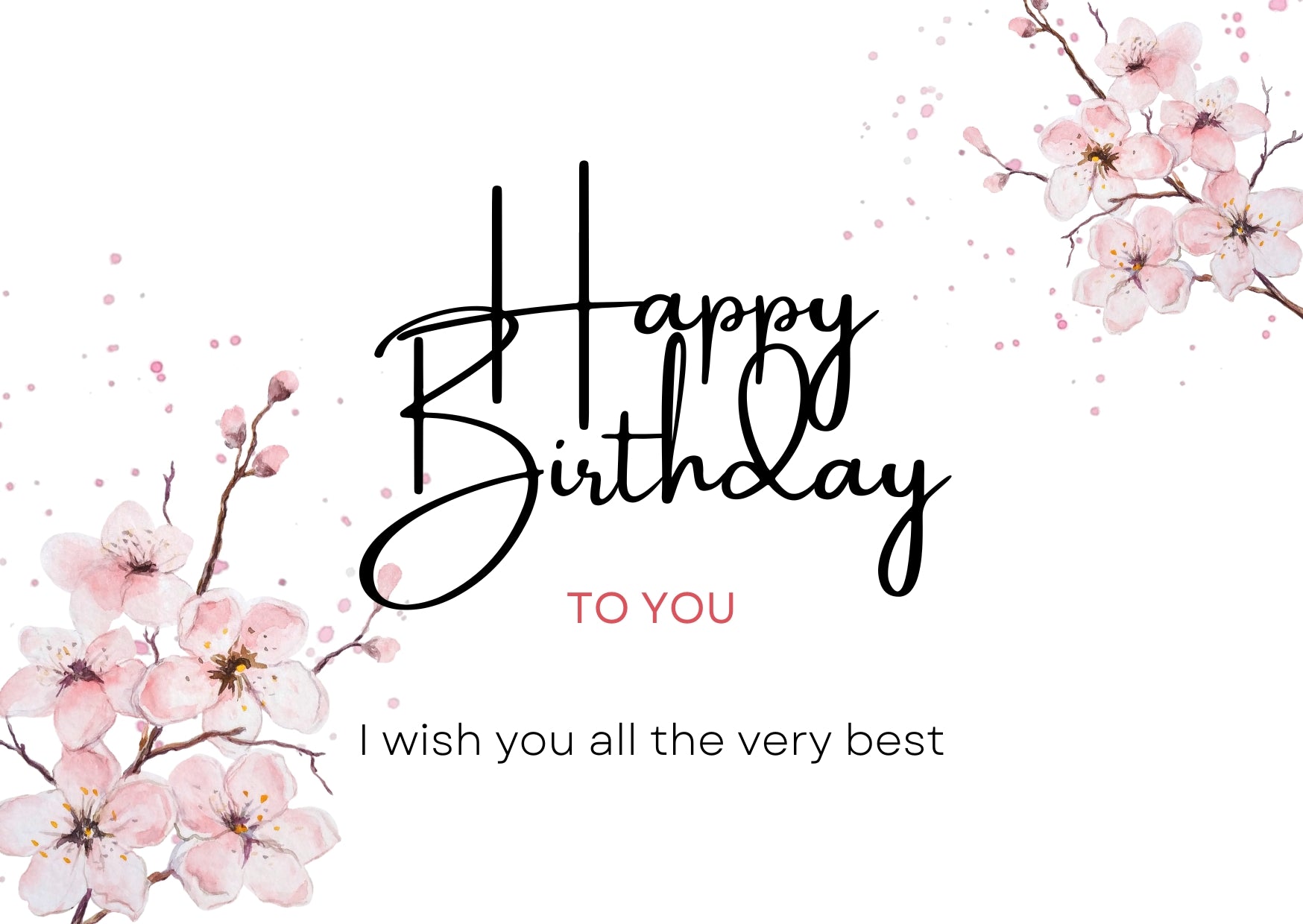 Birthday Luxury Card – front