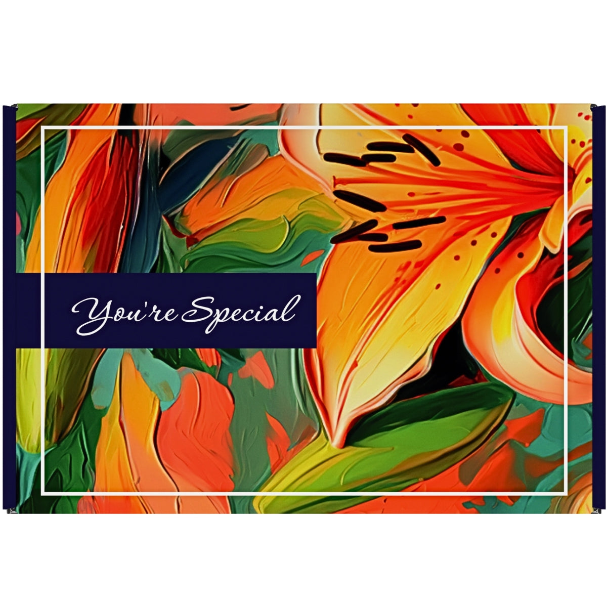 Floral Pattern Letterbox Gift Box