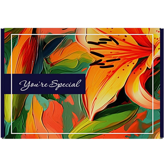 Floral Pattern Letterbox Gift Box