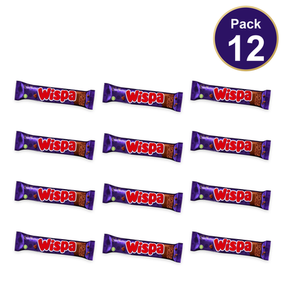 Cadbury Wispa Chocolate Bar 36g — Pack of 12