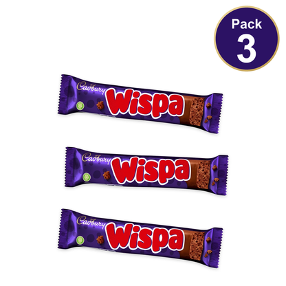 Cadbury Wispa Chocolate Bar 36g — Pack of 3