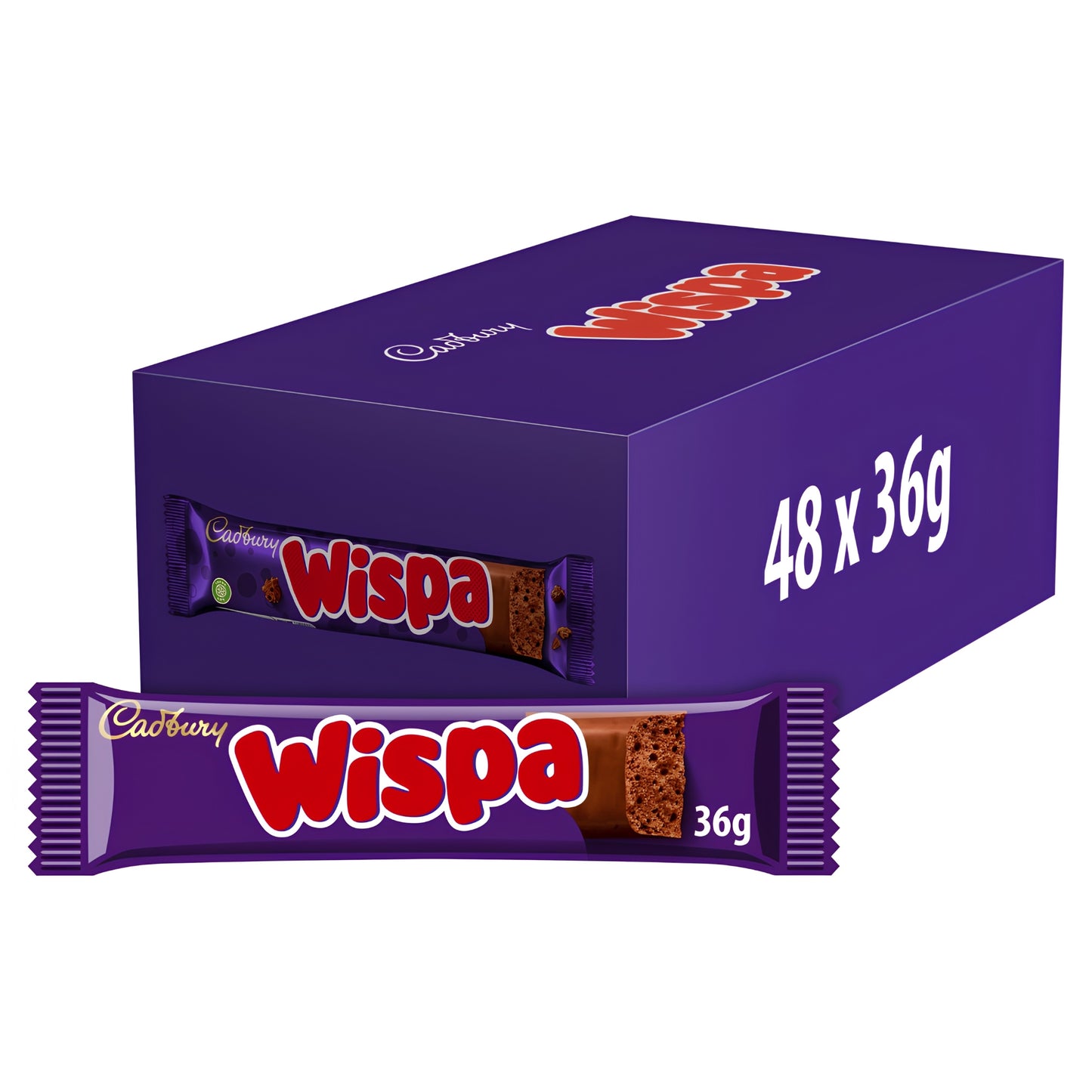 Cadbury Wispa Chocolate Bar 36g Full Case