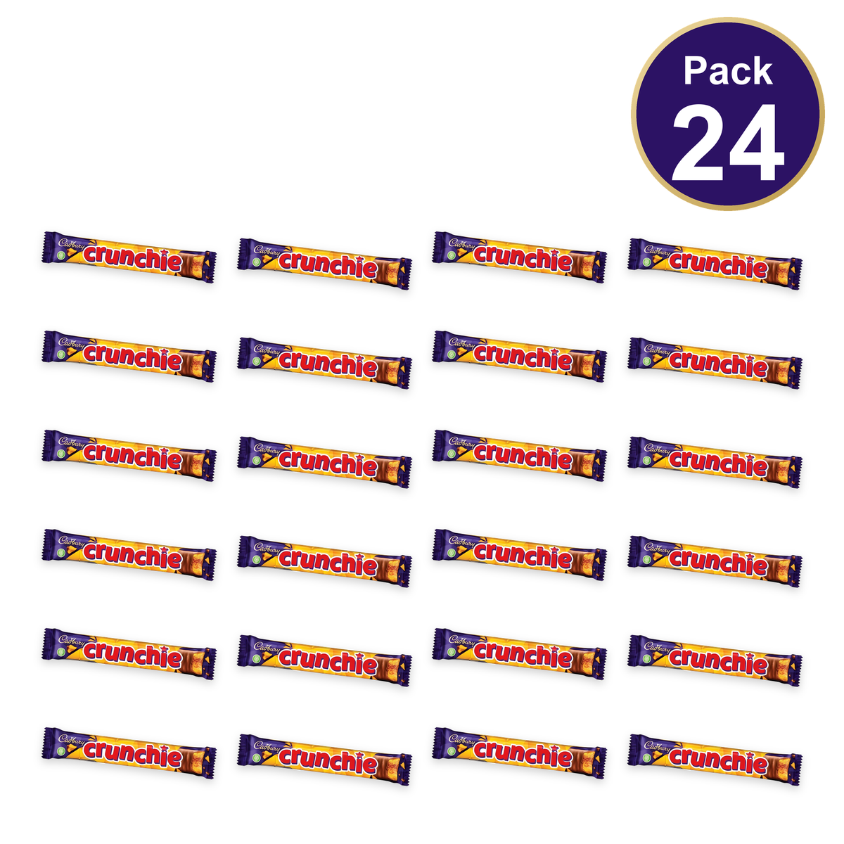 Cadbury Crunchie Chocolate Bar 40g — Pack of 24