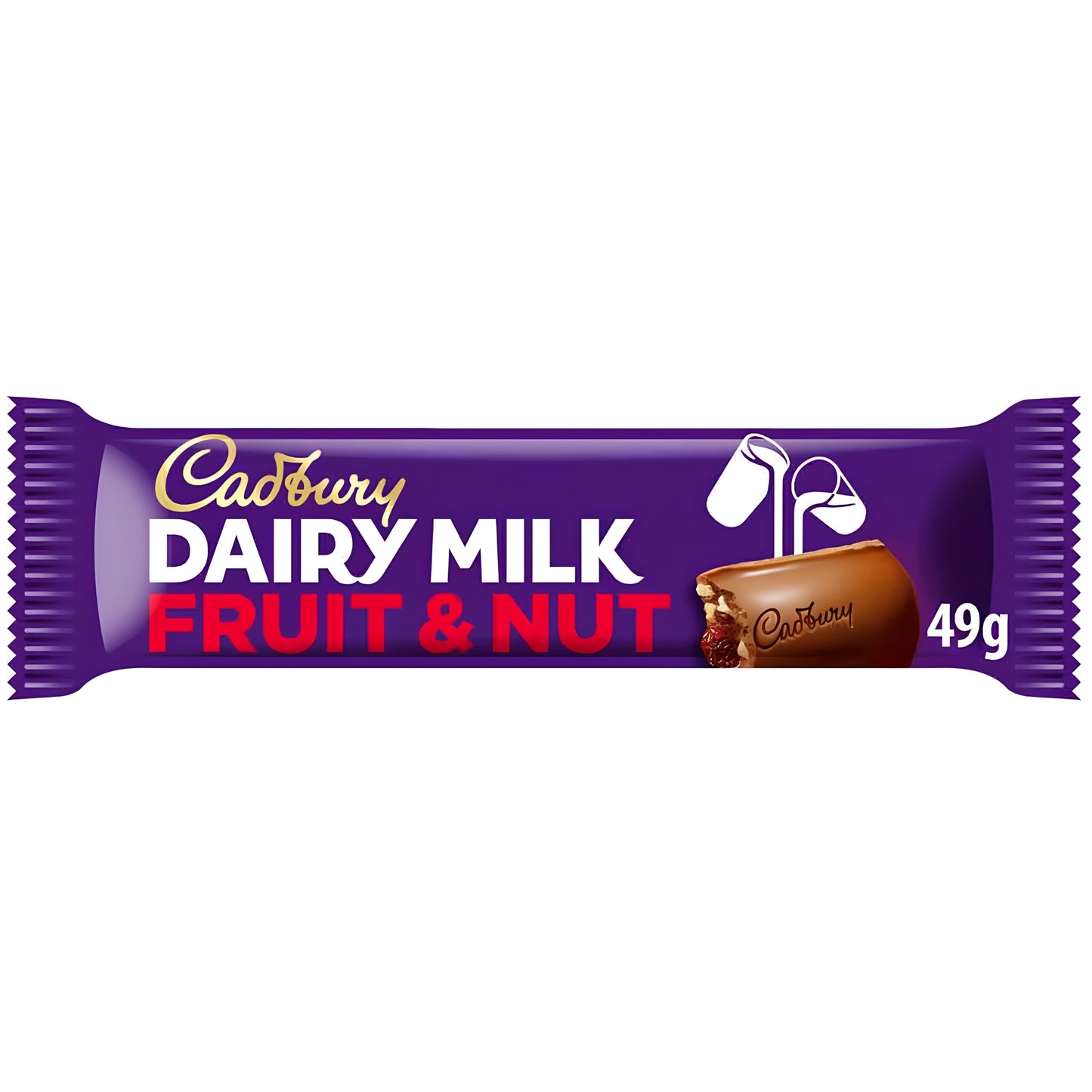 Cadbury Dairy Milk Fruit & Nut Chocolate Bar 49g