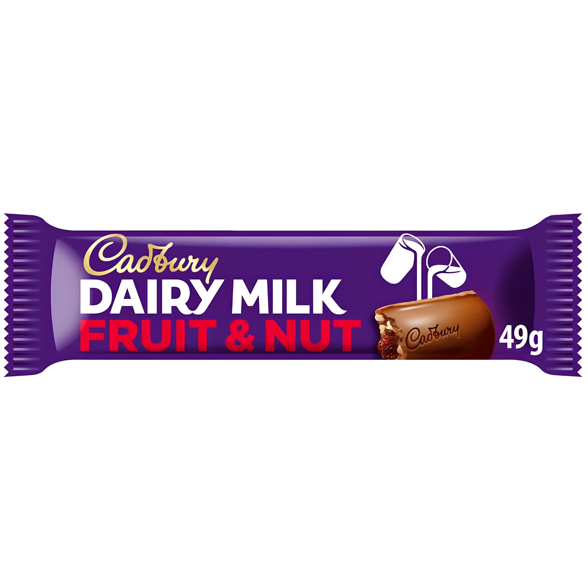Cadbury Dairy Milk Fruit & Nut Chocolate Bar 49g