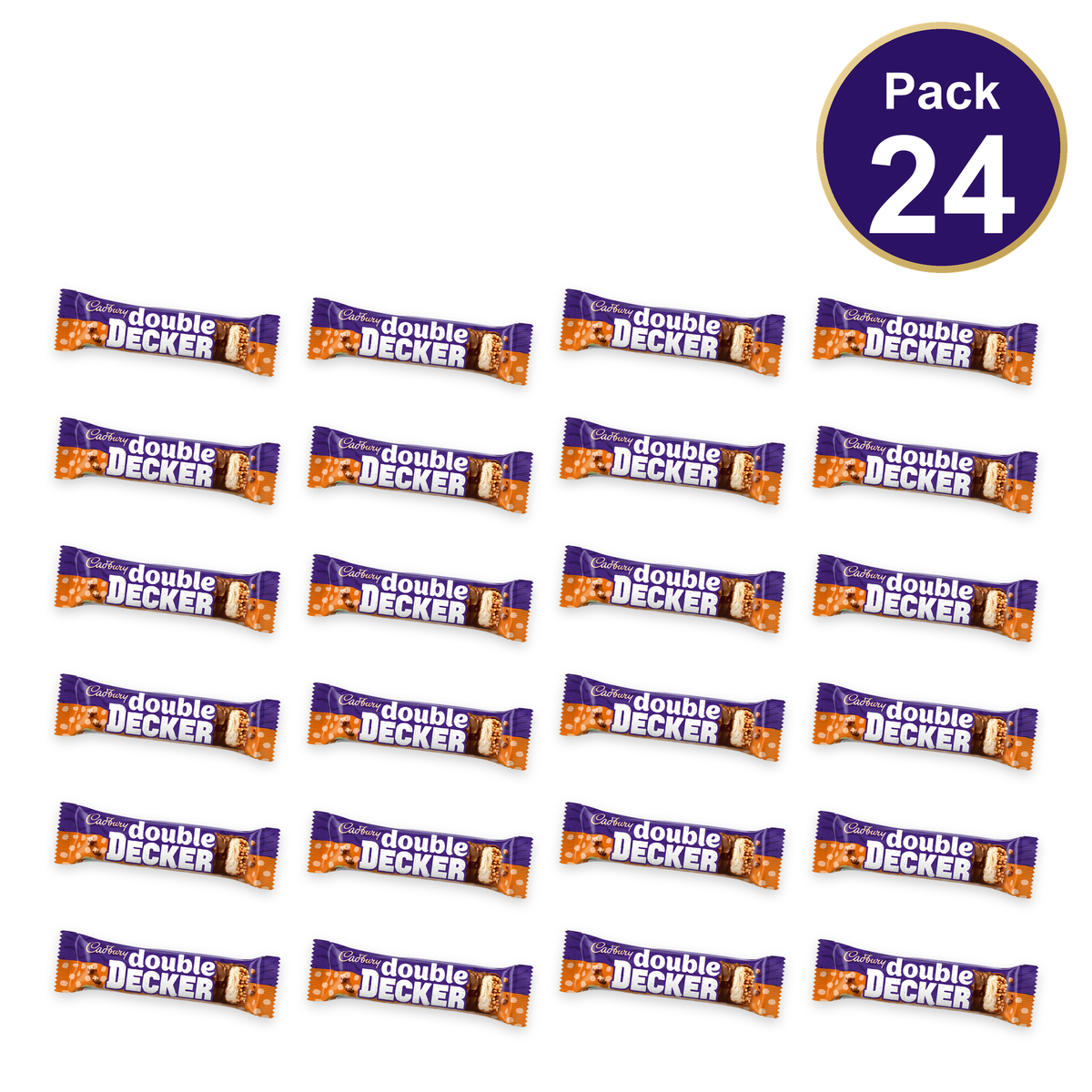Cadbury Double Decker Chocolate Bar 54.5g — Pack of 24