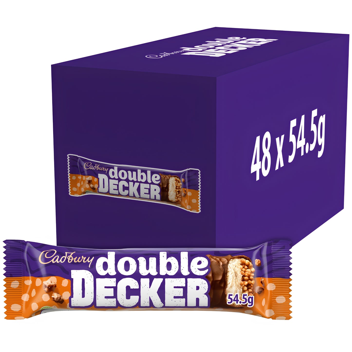 Cadbury Double Decker Chocolate Bar 54.5g Full Case