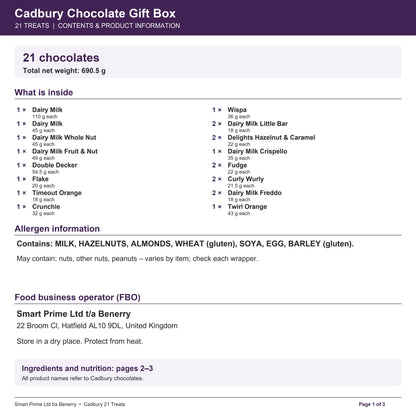 CAD_21 – product label – page 1 of 3