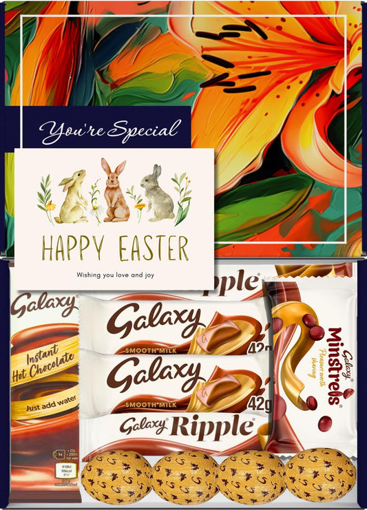 Galaxy Chocolate Gift Box 10 Treats – Easter Letterbox Hamper by Benerry