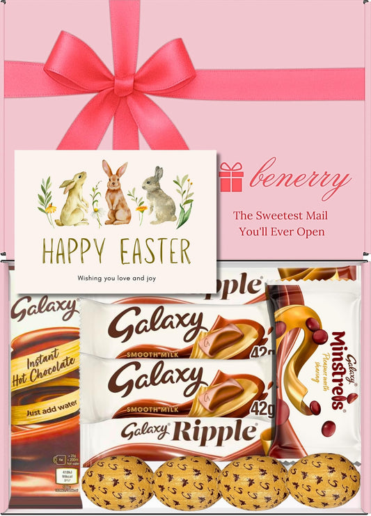 Galaxy Chocolate Gift Box 10 Treats – Easter Pink Gift Box by Benerry
