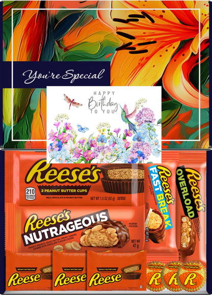 Reese's Gift Box 10 Treats Birthday Floral Letterbox