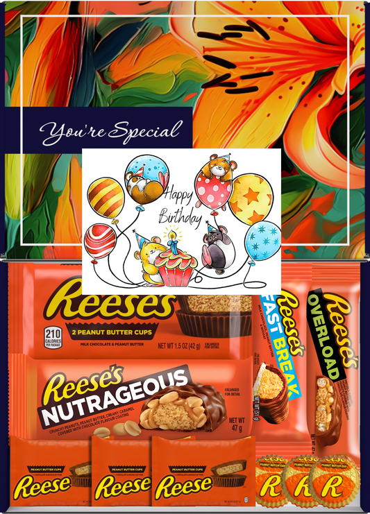 Reese's Gift Box 10 Treats Birthday Kids Letterbox