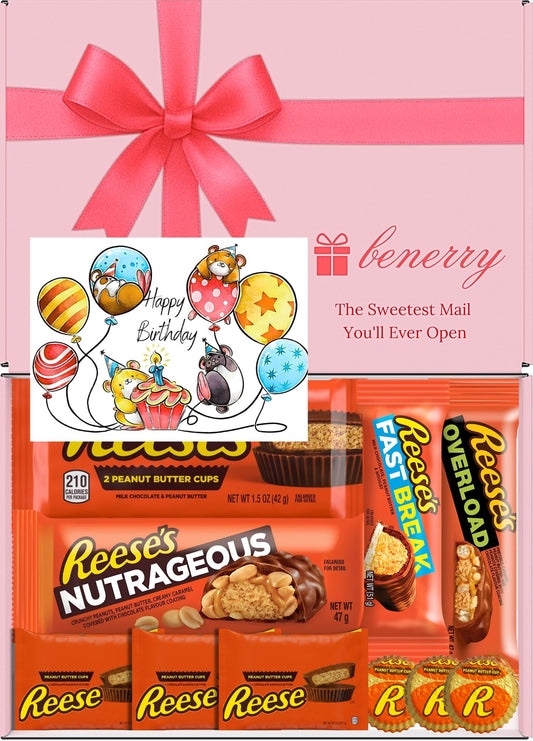Reese's Gift Box 10 Treats Birthday Kids Pink