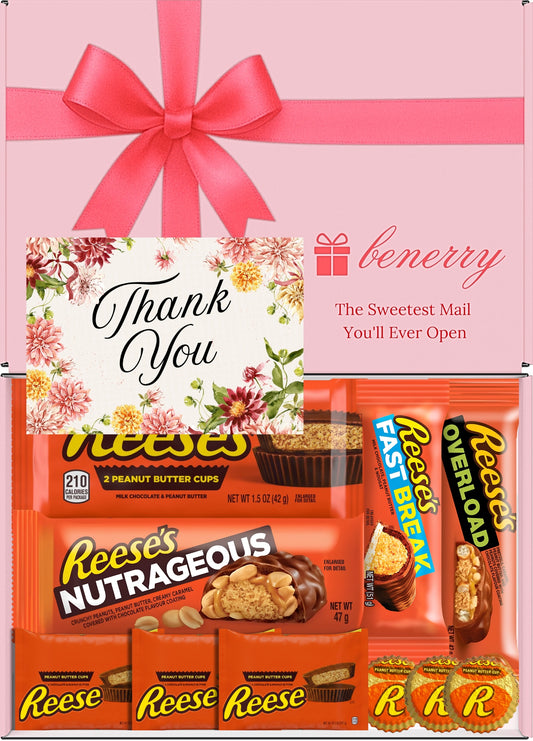 Reese's Gift Box 10 Treats Thank You Luxury Pink