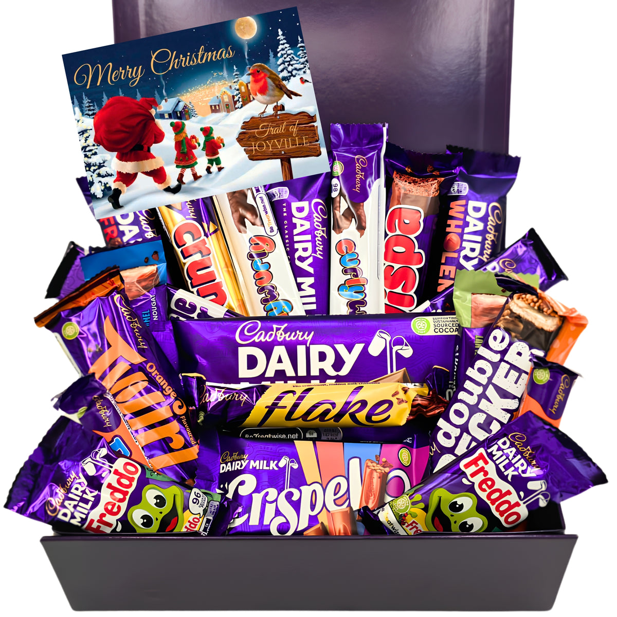 Cadbury Gift Box 21 Treats Christmas Purple Magnetic