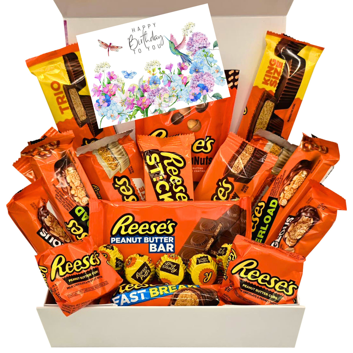 Reese's Gift Box 22 Treats Birthday Floral Magnetic