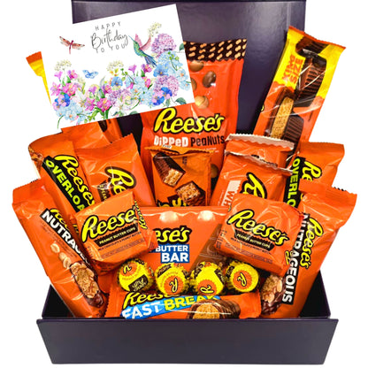 Reese's Gift Box 22 Treats Birthday Floral Purple Magnetic