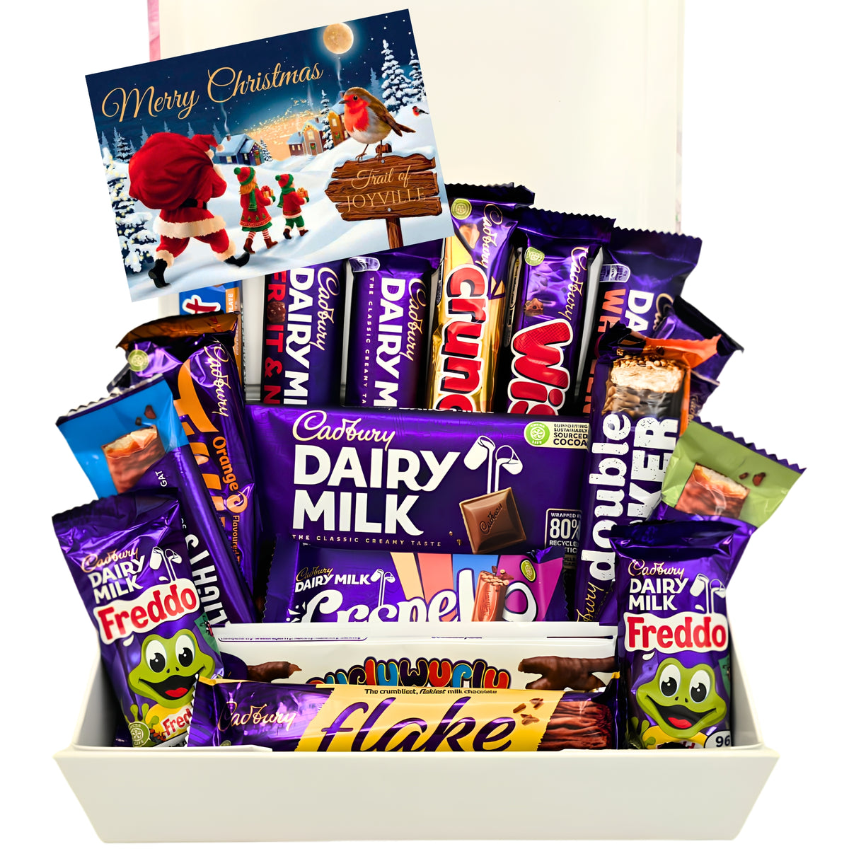 Cadbury Gift Box 24 Treats Christmas Floral Magnetic