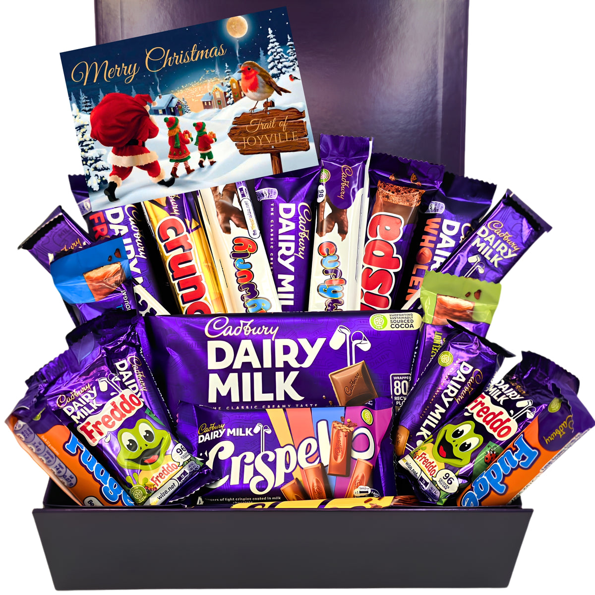 Cadbury Gift Box 24 Treats Christmas Purple Magnetic