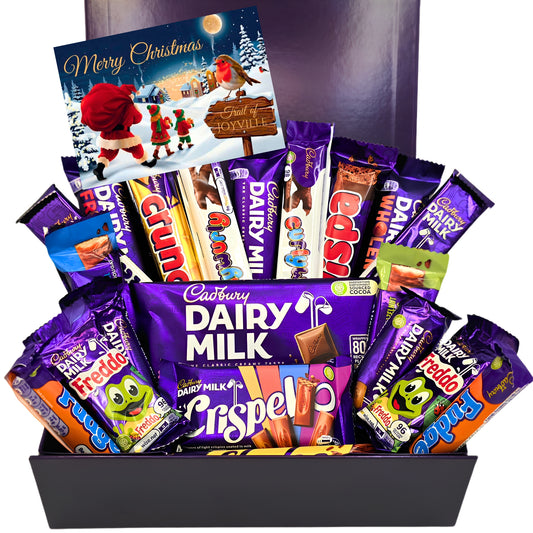 Cadbury Gift Box 24 Treats Christmas Purple Magnetic