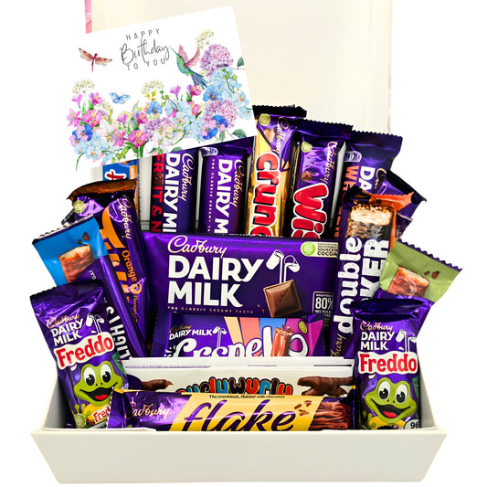 Cadbury Gift Box 24 Treats Birthday Floral Magnetic