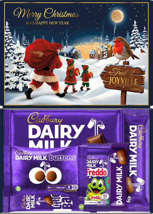 Benerry six Dairy Milk treats Christmas navy box main photo