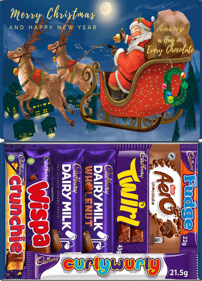 Cadbury Chocolate Gift Box – 8 Treats | Christmas Blue Gift Box
