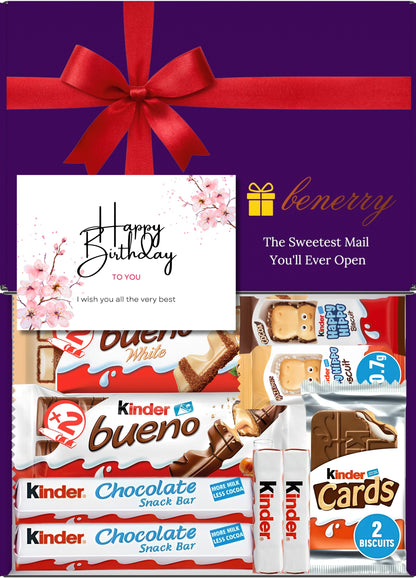 Kinder Chocolate Gift Box 9 Treats Birthday Purple