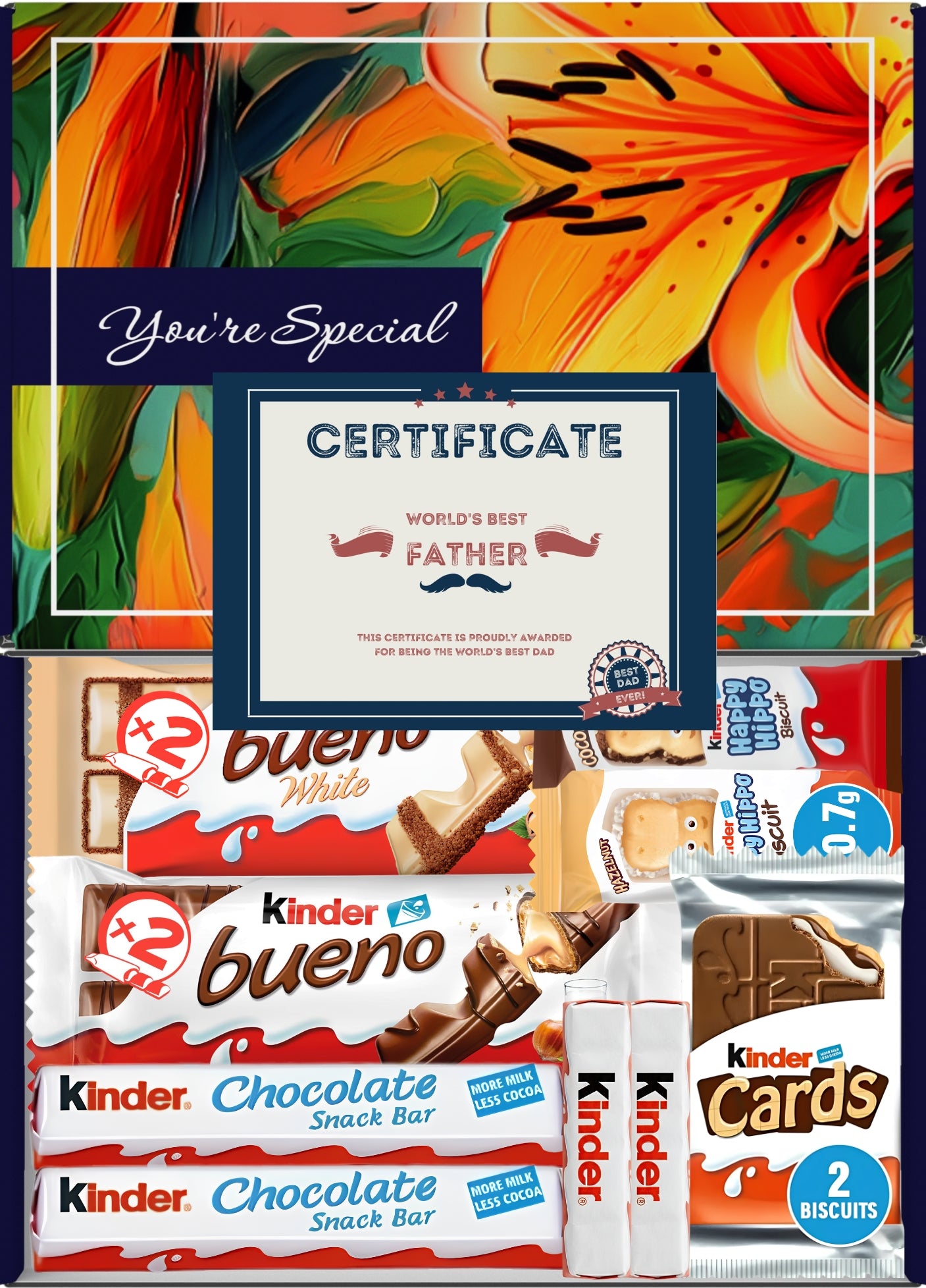 Kinder Chocolate Gift Box 9 Treats Dad Letterbox