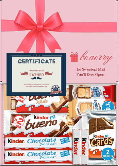 Kinder Chocolate Gift Box 9 Treats Dad Pink