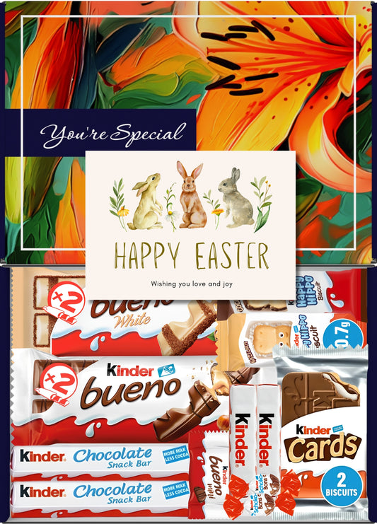 Kinder Chocolate Gift Box 9 Treats – Easter Letterbox Hamper by Benerry