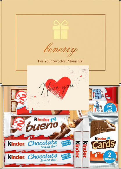 Kinder Chocolate Gift Box 9 Treats Love Beige