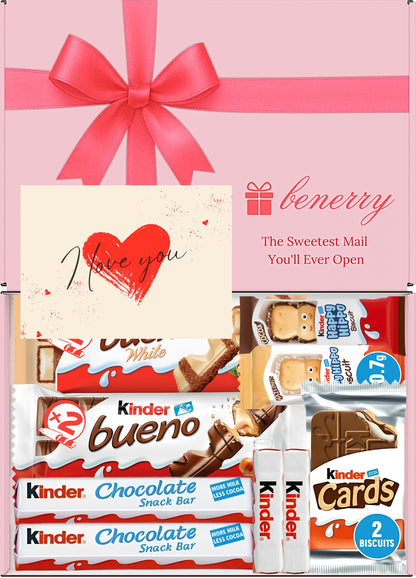 Kinder Chocolate Gift Box 9 Treats Love Pink