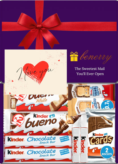 Kinder Chocolate Gift Box 9 Treats Love Purple