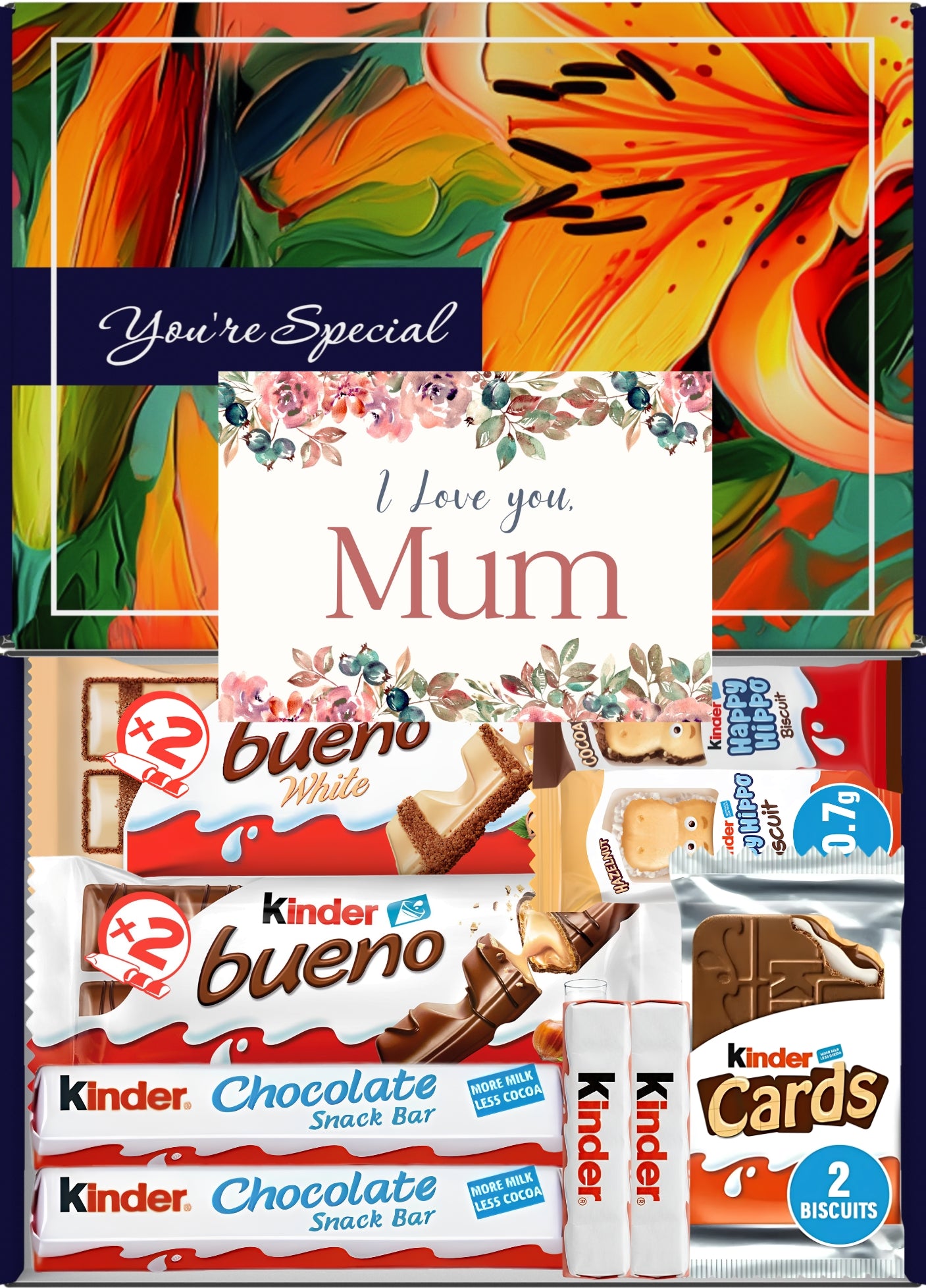 Kinder Chocolate Gift Box 9 Treats Mum Letterbox