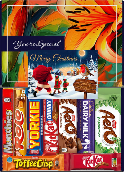 Nestlé Chocolate Gift Box 9 Treats – Christmas Letterbox Hamper by Benerry