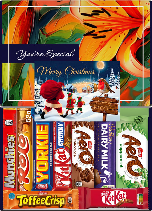 Nestlé Chocolate Gift Box 9 Treats – Christmas Letterbox Hamper by Benerry