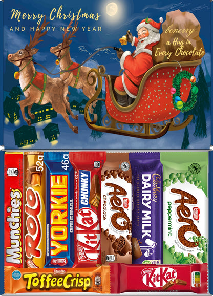 Nestlé Chocolate Gift Box – 9 Treats | Christmas Blue Gift Box