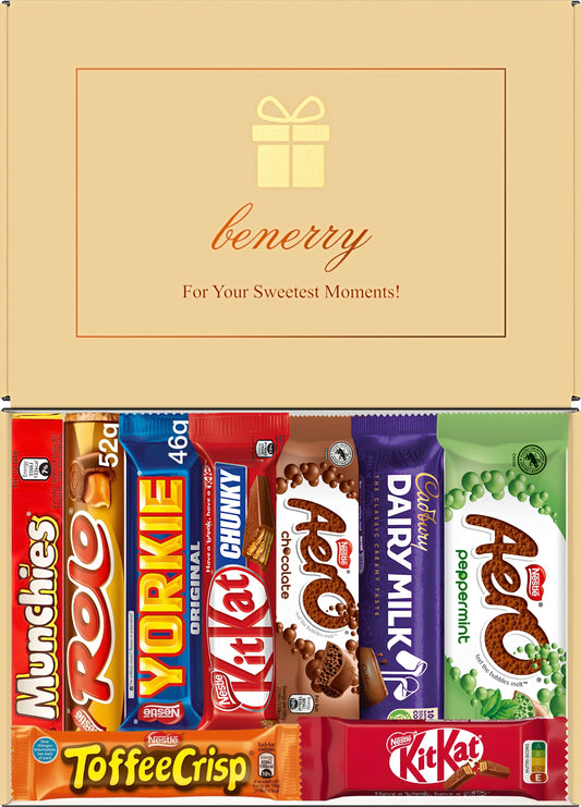 Nestlé Chocolate Gift Box 9 Treats – Any Occasion Beige Gift Box by Benerry