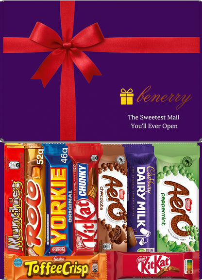 Nestlé Chocolate Gift Box 9 Treats – Any Occasion Purple Gift Box by Benerry