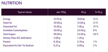 Cadbury Dairy Milk Whole Nut Bar 45g