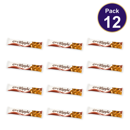 Galaxy Ripple Milk Chocolate Bar 33g — Pack of 12