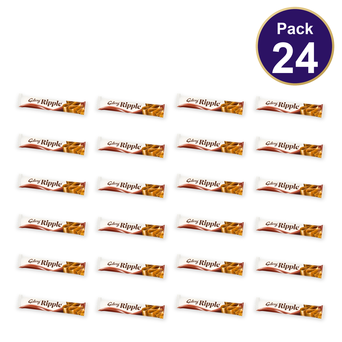 Galaxy Ripple Milk Chocolate Bar 33g — Pack of 24