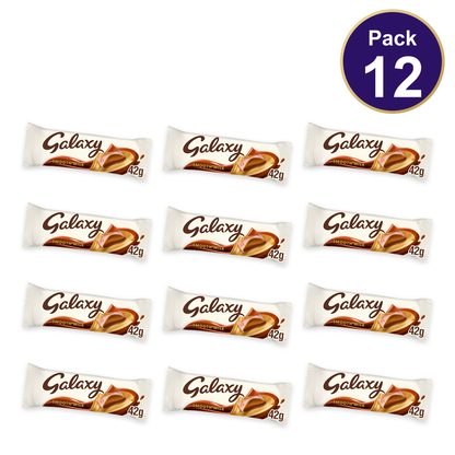 Galaxy Smooth Milk Chocolate Bar 42g — Pack of 12