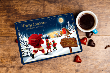 Christmas navy gift box view 1